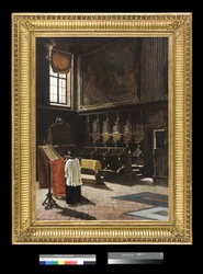 O coro da igreja de Sant’Antonio em Milão, 1879