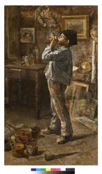 Eu também sou pintor ou Dilettante ou The painters studio, 1885