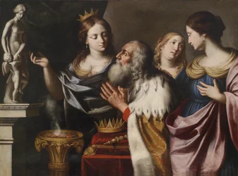 As esposas do rei Salomão o levam à idolatria