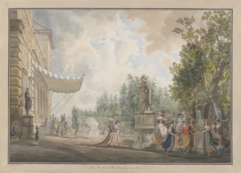 Villa Borghese, aprox. 1780. Criadores: Giovanni Volpato, Louis Ducros.