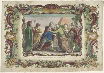 Joseph encontra seu pai em Goshen A Vida de José (título da série)