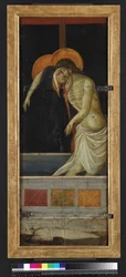 Pieta, reverso (têmpera e ouro no painel)