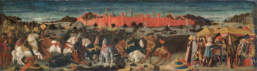 A história de Coriolano, da frente de um cassone