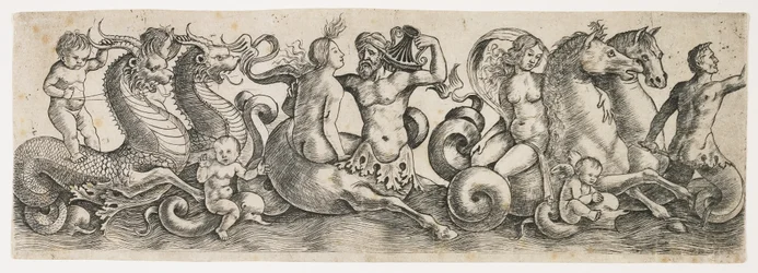 Friso com tritões e ninfas, c. 1517