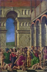 Girolamo Mocetto (c. 1458-1531), O massacre dos inocentes, c. 1510-1520. National Gallery, Londres. 67,9 x 44,5