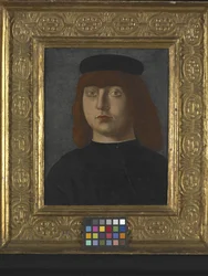 Retrato de um homem (óleo sobre madeira)