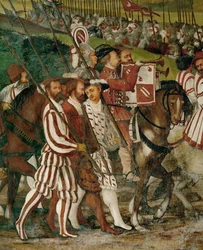 Atendentes a pé (fresco)