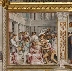 Nave central, quarto tramo sul, Coroação de espinhos