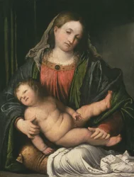 Madonna and Child, c.1516-17 (óleo no painel)