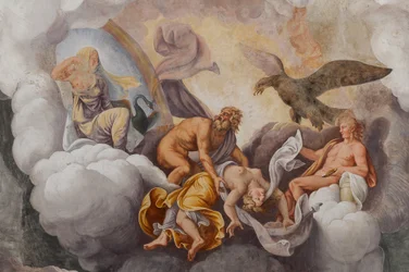 Deuses do Olimpo, O Cavalo de Tróia, Câmara de Tróia (Sala di Troia)