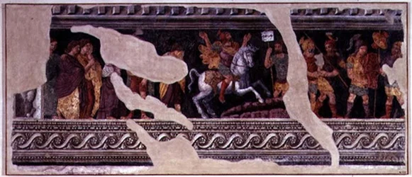 Fragmento de uma cena de um triunfo (fresco)