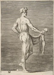 Homem esfolado visto por trás, 1531-76.