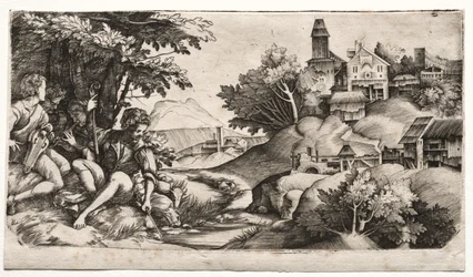 Pastores em uma paisagem, c. 1517