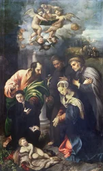 A Natividade com Santos Mattias, Antônio de Pádua, Beato Alberto de Villa d