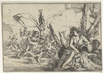 Água
Naiad com jarro de água e tritões
Os quatro elementos (título da série)