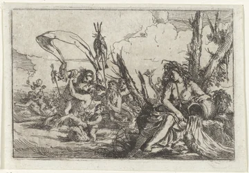 Água
Naiad com jarro de água e tritões
Os quatro elementos (título da série)