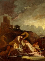 A morte de Adonis, de Giulio Carpioni (1613-1678).