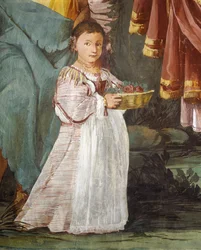 Coroação de Ninfa Amaryllis, vencedor da competição de beijos de Giulio Carpioni