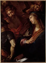 Jesus e a Virgem Maria (óleo sobre tela