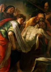 O sepultamento de Cristo, década de 1620