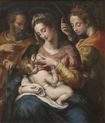 A Sagrada Família com Santa Catarina, c.1600