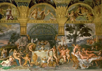 Bacchanalia, da Sala do Amor e da Psique (fresco)