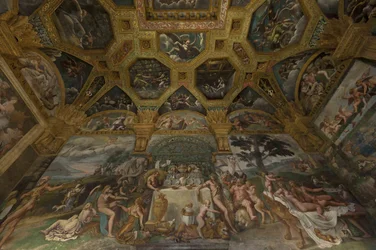 Detalhe do afresco da Câmara de Amor e Psique, 1526-1534