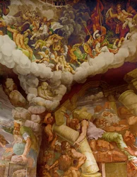 Sala dei Giganti. O assalto dos Gigantes ao Olimpo (fresco)