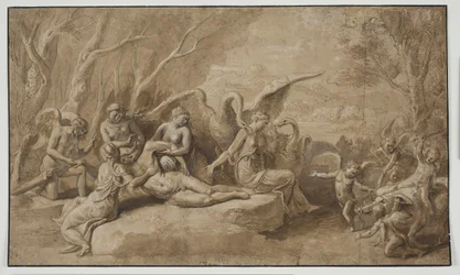 Vênus lamentando a morte de Adonis