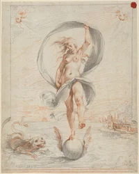 Figura alegórica, provavelmente c.1588 (giz)