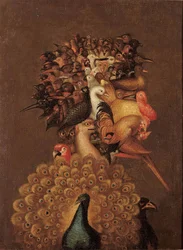 Ar - Giuseppe Arcimboldo (1527-1593). Cerca de 1566. Dimensões: 74,4 x 56 cm. Coleção particular