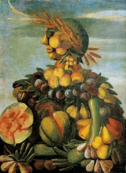 A Pintura de Verão do atelier de Giuseppe Arcimboldo (Arcimboldi