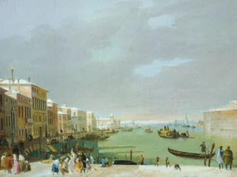 Carnaval em Veneza, por Giuseppe Bernardino Bison
