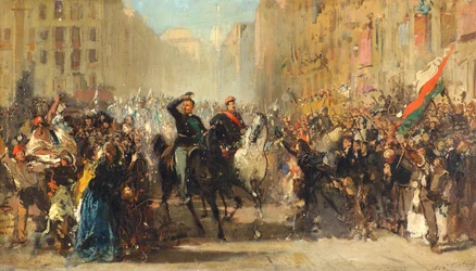 Entrada de Napoleão III e Vítor Emanuel II em Milão, 8 de junho de 1859