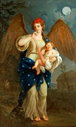 Alegoria da Noite, ca. 1768, de Giuseppe Bonito (1707-1789), óleo sobre tela.