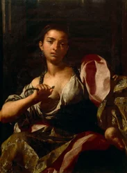 Cleopatra, de Giuseppe Bonito (1707-1789), óleo sobre tela, 99x74 cm, Reino Ptolemaic