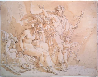 Baco e Ariadne, década de 1780.