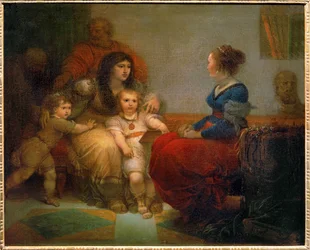 Cornélia, mera dos Gracos - Cornélia, mãe dos Gracos com os seus filhos Tibério e Gaio, e a sua filha Semprónia ...