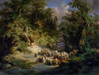 Missa cristã primitiva na floresta