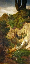 Ninfa, 1890 (tempera a bordo)
