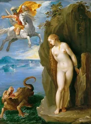 Alemão: Perseus befreit Andromeda Perseus e Andromeda