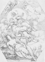 Dido na pira funerária, 1650-1700.
