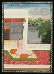 Uma senhora solitária aguarda notícias de seu amante, c.1800