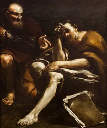 Demócrito e Heráclito,1730 (óleo sobre tela)