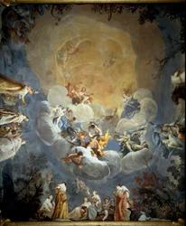 The Olympus Fresco de Giuseppe Maria Crespi dit lo Spagnolo (1665-1747) 1700-1710 Bologna Palazzo Pepoli Campogrande
