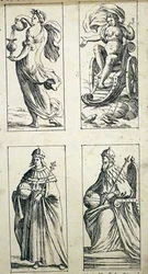 Cartas de tarô do século XVII de Giuseppe Maria Mitelli