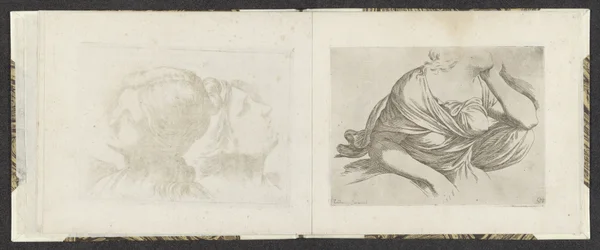 Parte superior do corpo de uma mulher
Exemplos de desenho (título da série)
Mitelli intaglio (título da série)