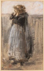 Tempo triste (pastel sobre papel)