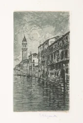 Veneza (gravura e aquatint sobre papel branco)