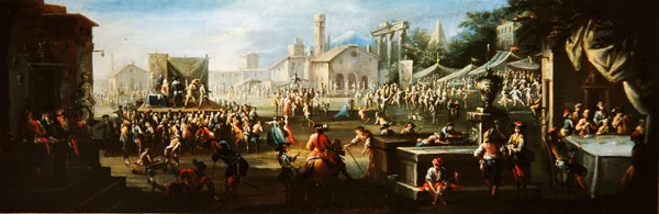 Uma Feira da Aldeia (óleo sobre tela)